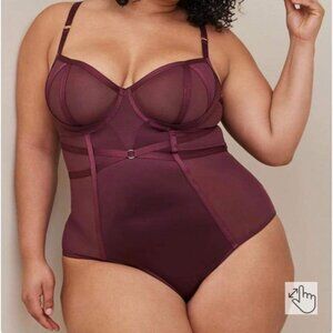 Torrid Maroon Bodysuit with underwire